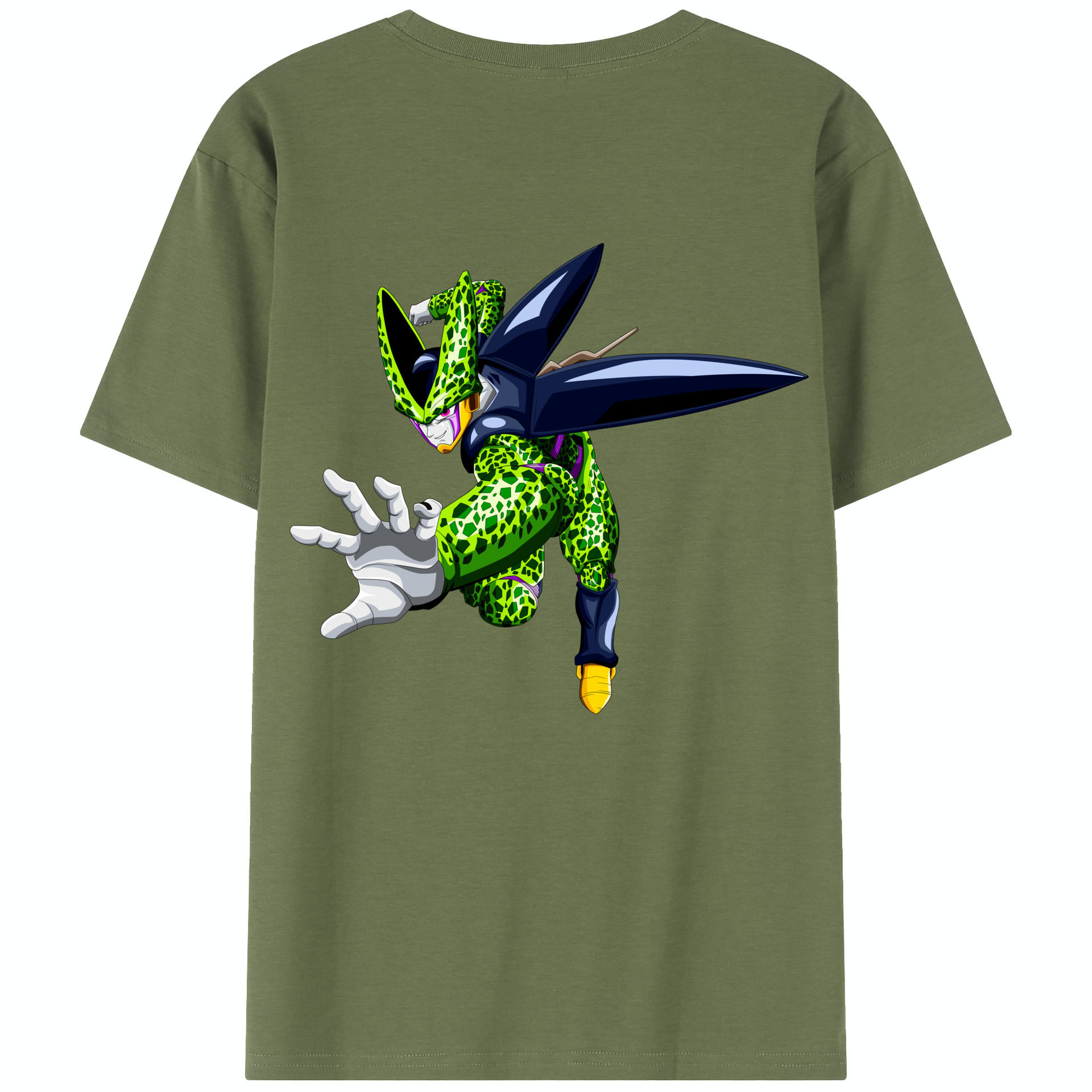 （画像用） ドラゴンボール セル DRAGON BALL Cell 綿100％半袖Tシャツ（背面プリント）
